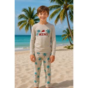 NEW Jaclyn Intimates Size Medium "Mini" Tropical Pajama Set For Family Matching